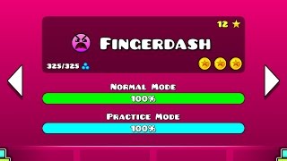 Geometry Dash Walkthrough  Level 21 Fingerdash ALL COINS [upl. by Isdnyl]