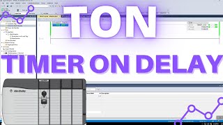 How to use TON Timer ON Delay timer in rslogix 5000  Studio 5000  2021  With a sample usecase [upl. by Nongim380]