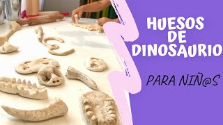 🦴 Como hacer HUESOS de DINOSAURIO 🦕 Excavación Paleontológica [upl. by Rumilly729]