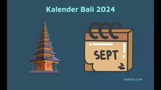 Kalender Bali September 2024 PDF Lengkap [upl. by Obe862]