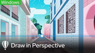 Draw in Perspective  CorelDRAW for Windows [upl. by Kamal609]