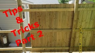 How to Build a Privacy Fence  Part 2 Installing the boards [upl. by Airetnuhs]