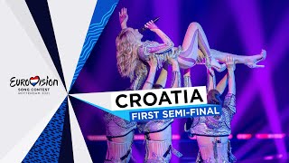 Albina  TickTock  LIVE  Croatia 🇭🇷  First SemiFinal  Eurovision 2021 [upl. by Cooley77]