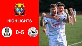 Caerleon 05 Cwmbrân Town  Gwent FA Senior cup  Quarter final highlights [upl. by Trudie816]