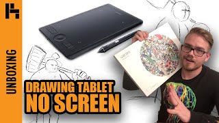 WACOM INTUOS PRO Drawing Tablet Unboxing  Review [upl. by Ihculo]