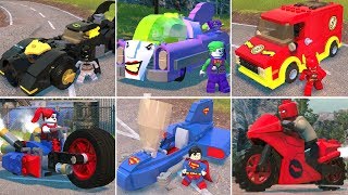 All Vehicles in LEGO DC SuperVillains [upl. by Darcy]