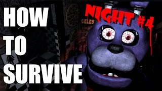 How To Survive And Beat Five Nights At Freddys Night Four  PC GUIDE [upl. by Anilatsyrc]