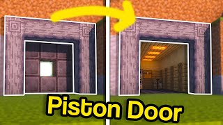 Minecraft How to Make a Spiral 3x3 Piston Door Vault [upl. by Yellek]