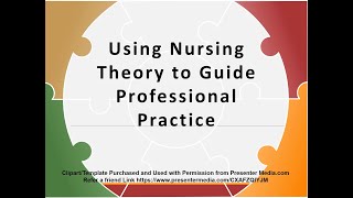 Using Nursing Theory to Guide Professional Practice Claywell [upl. by Akeber]