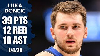 Luka Doncic breaks Mavericks tripledouble record in matchup vs Hornets  201920 NBA Highlights [upl. by Inez103]