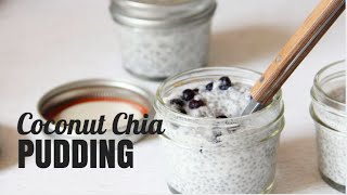 Coconut Chia Pudding  Vegan [upl. by Nitnert]