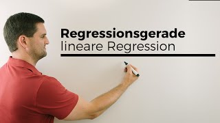 Regressionsgeraden lineare Regression Statistik  Mathe by Daniel Jung [upl. by Dacia373]